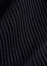 Sweatshirt MANU aus Bio-Baumwolle - Black (Rib)