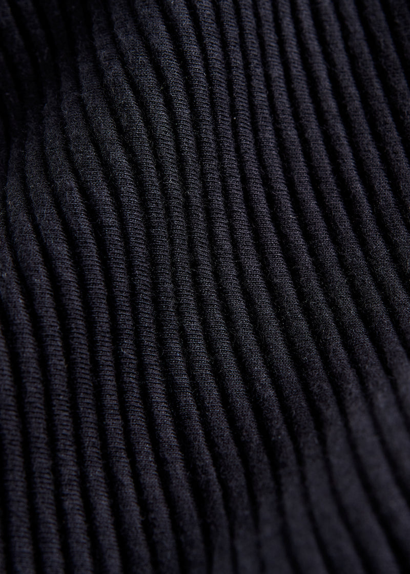 Sweatshirt MANU aus Bio-Baumwolle - Black (Rib)