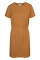 Givn Berlin T-Shirt-Kleid LAUREN aus TENCEL™ Lyocell Dress Rubber Brown (Tencel)