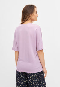 Givn Berlin T-Shirt ALICE aus TENCEL™ Lyocell T-Shirt Misty Lavender (Tencel)