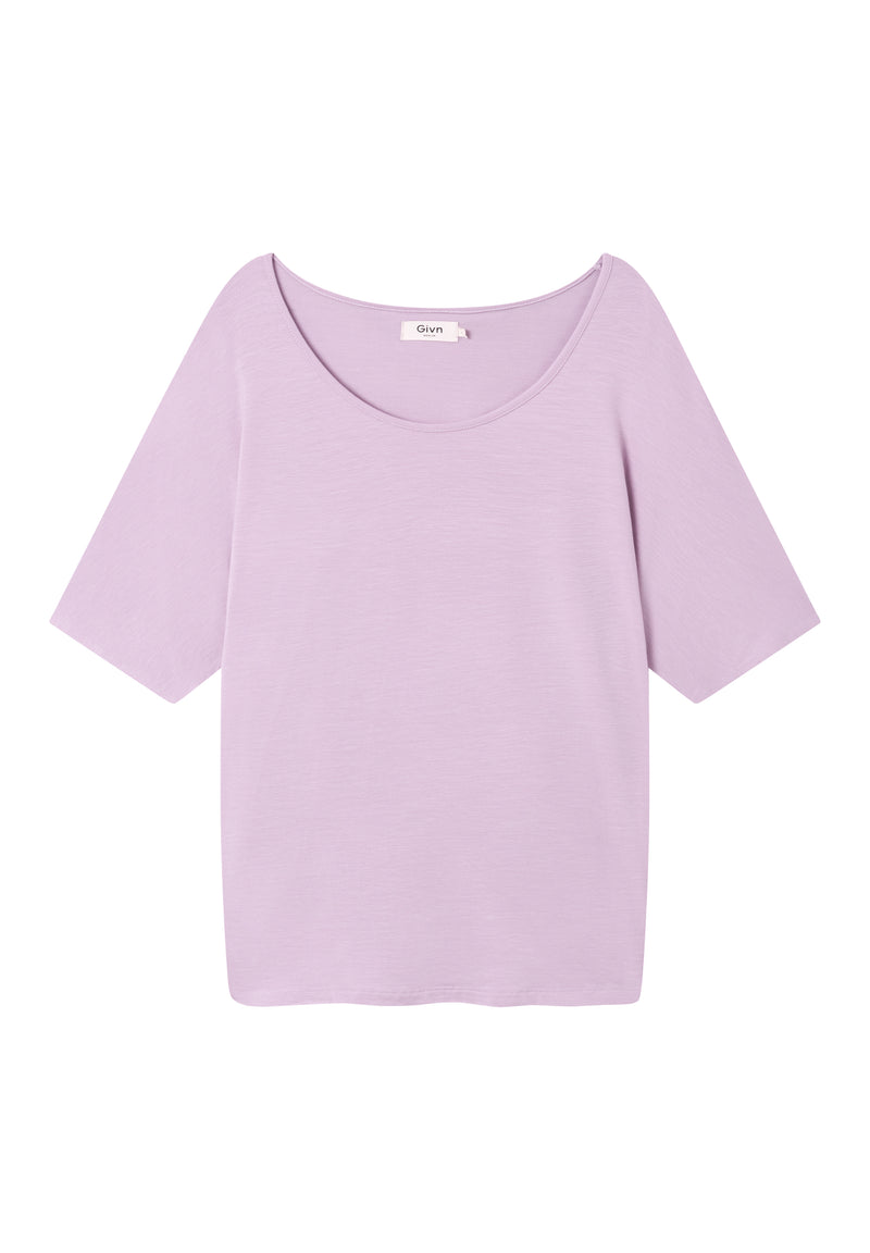 Givn Berlin T-Shirt ALICE aus TENCEL™ Lyocell T-Shirt Misty Lavender (Tencel)