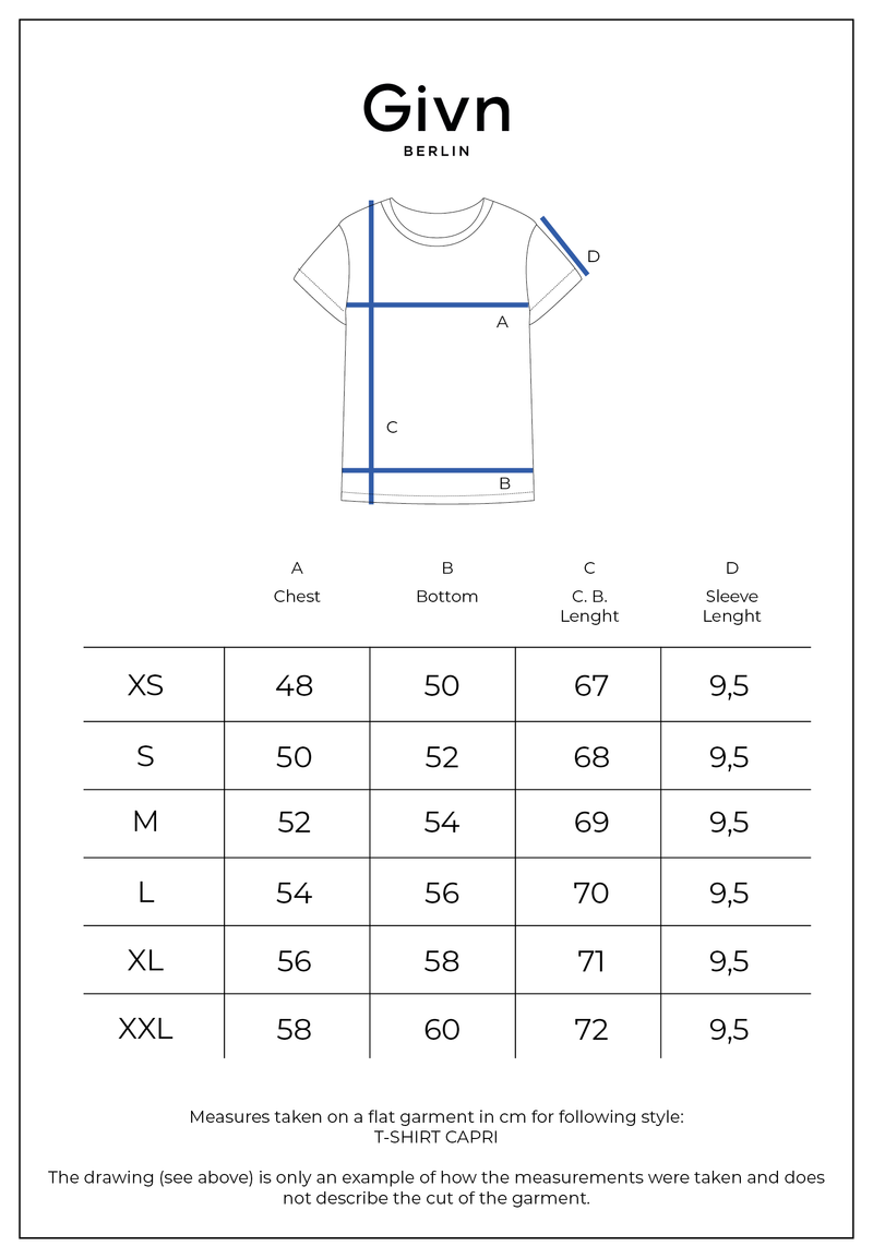 Givn Berlin T-Shirt CAPRI aus Bio-Baumwolle T-Shirt Sage