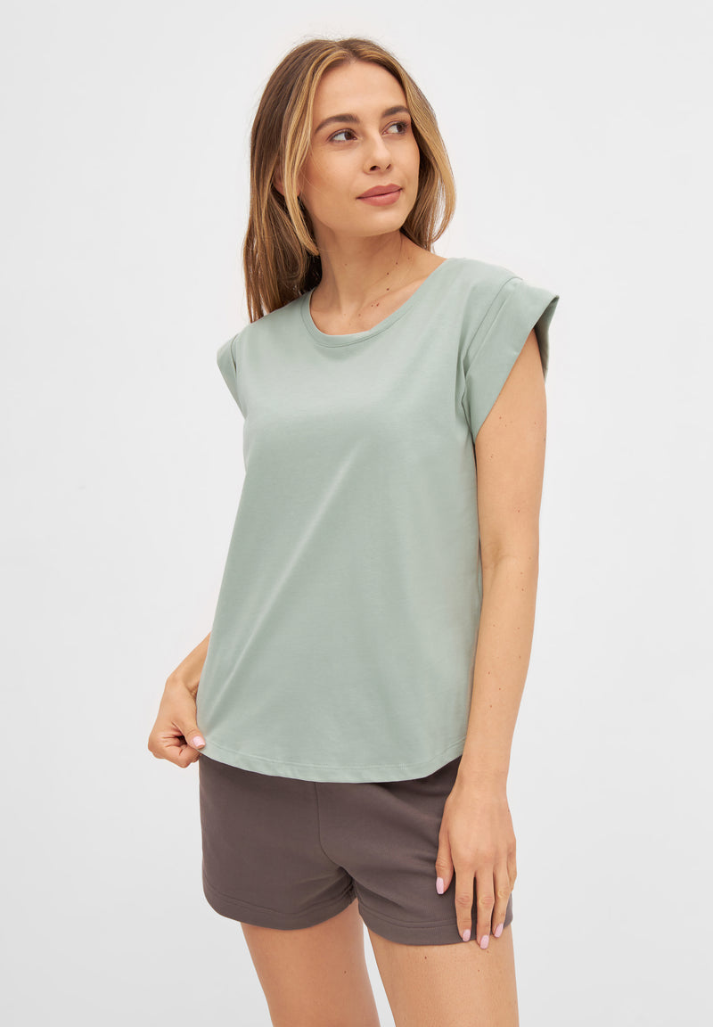 Givn Berlin T-Shirt CAPRI aus Bio-Baumwolle T-Shirt Sage