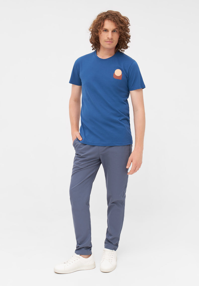 Givn Berlin T-Shirt COLBY (Forms) aus Bio-Baumwolle T-Shirt Ocean Blue
