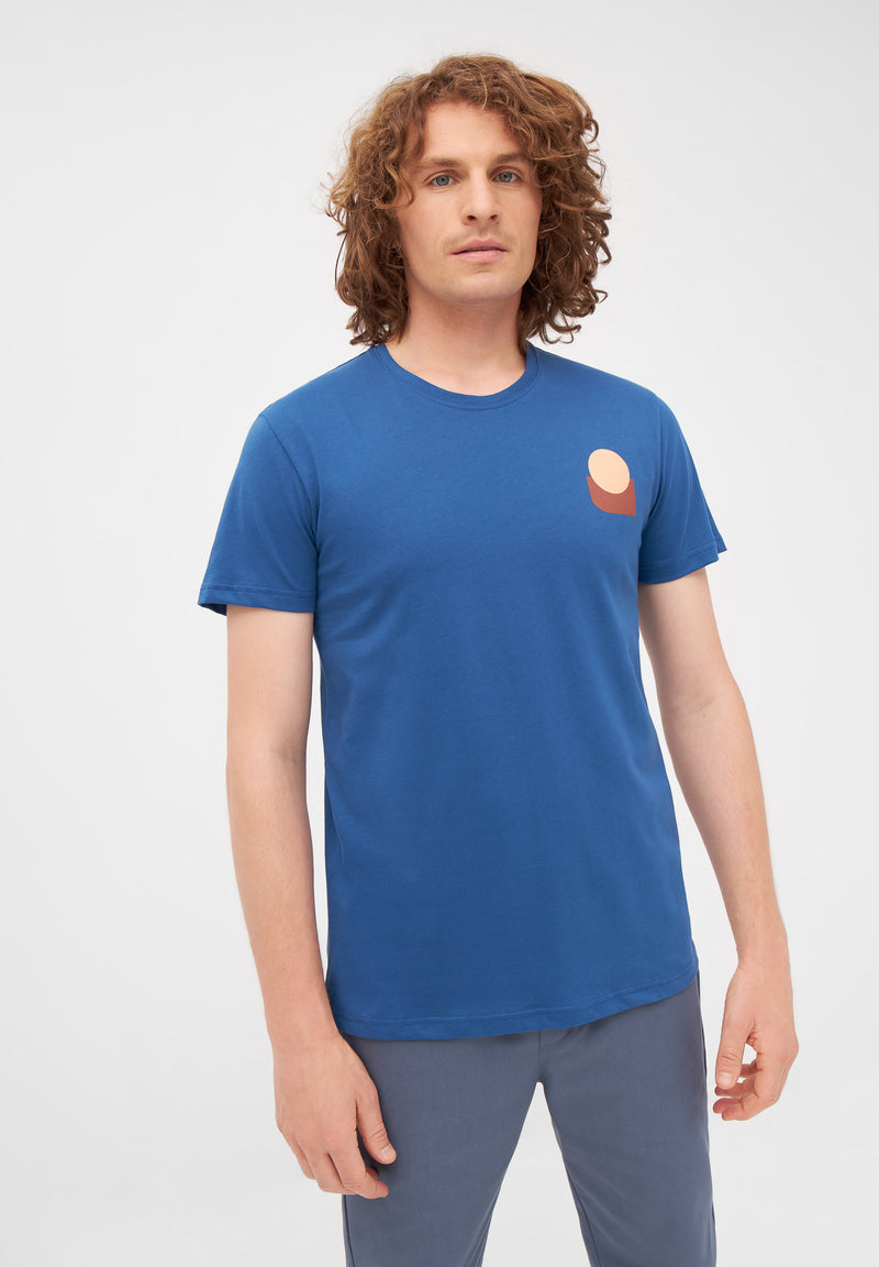 Givn Berlin T-Shirt COLBY (Forms) aus Bio-Baumwolle T-Shirt Ocean Blue