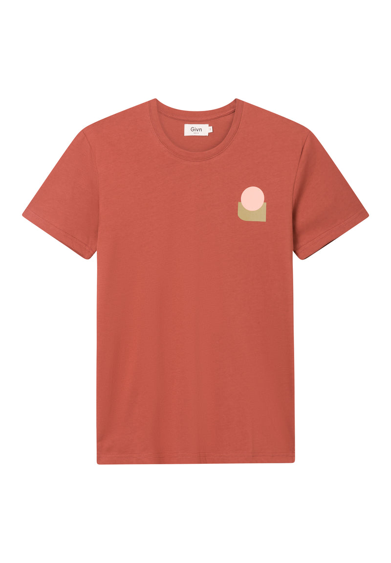 Givn Berlin T-Shirt COLBY (Forms) aus Bio-Baumwolle T-Shirt Terracotta