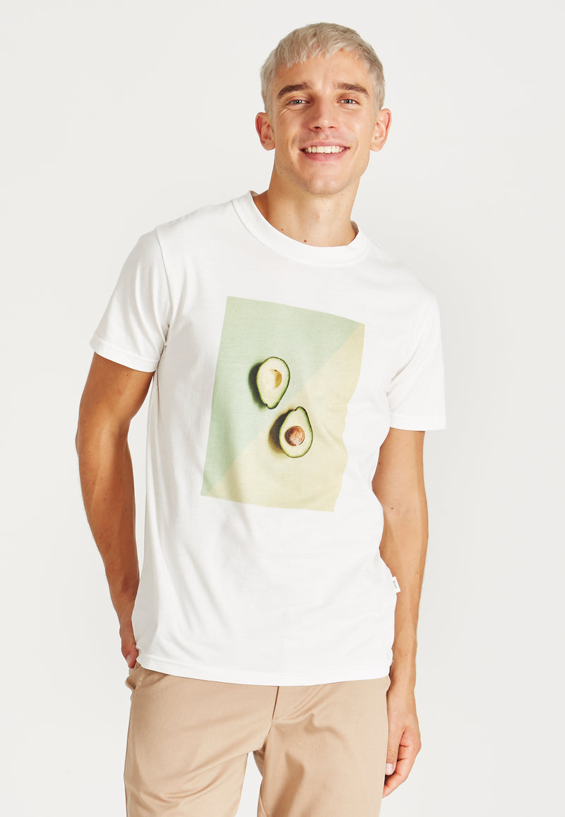Givn Berlin T-Shirt COLBY (Avocado) aus Bio-Baumwolle T-Shirt White