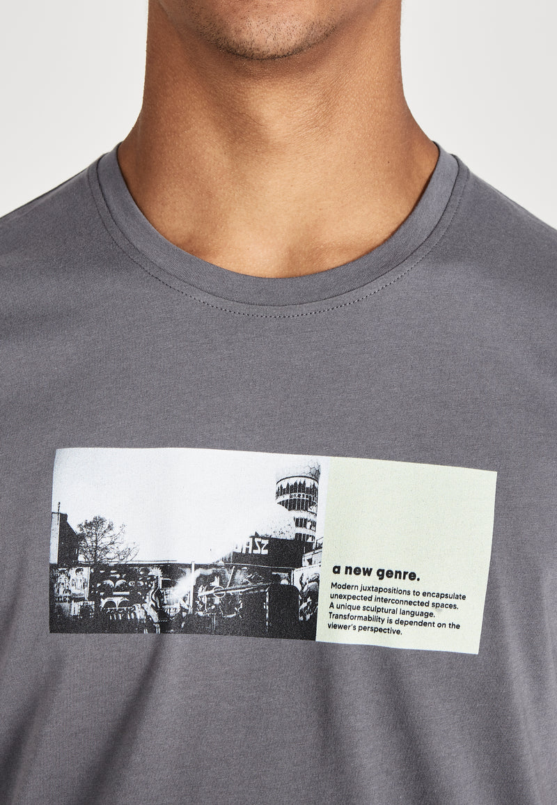 Givn Berlin T-Shirt COLBY (New Genre) aus Bio-Baumwolle T-Shirt Shadow Grey