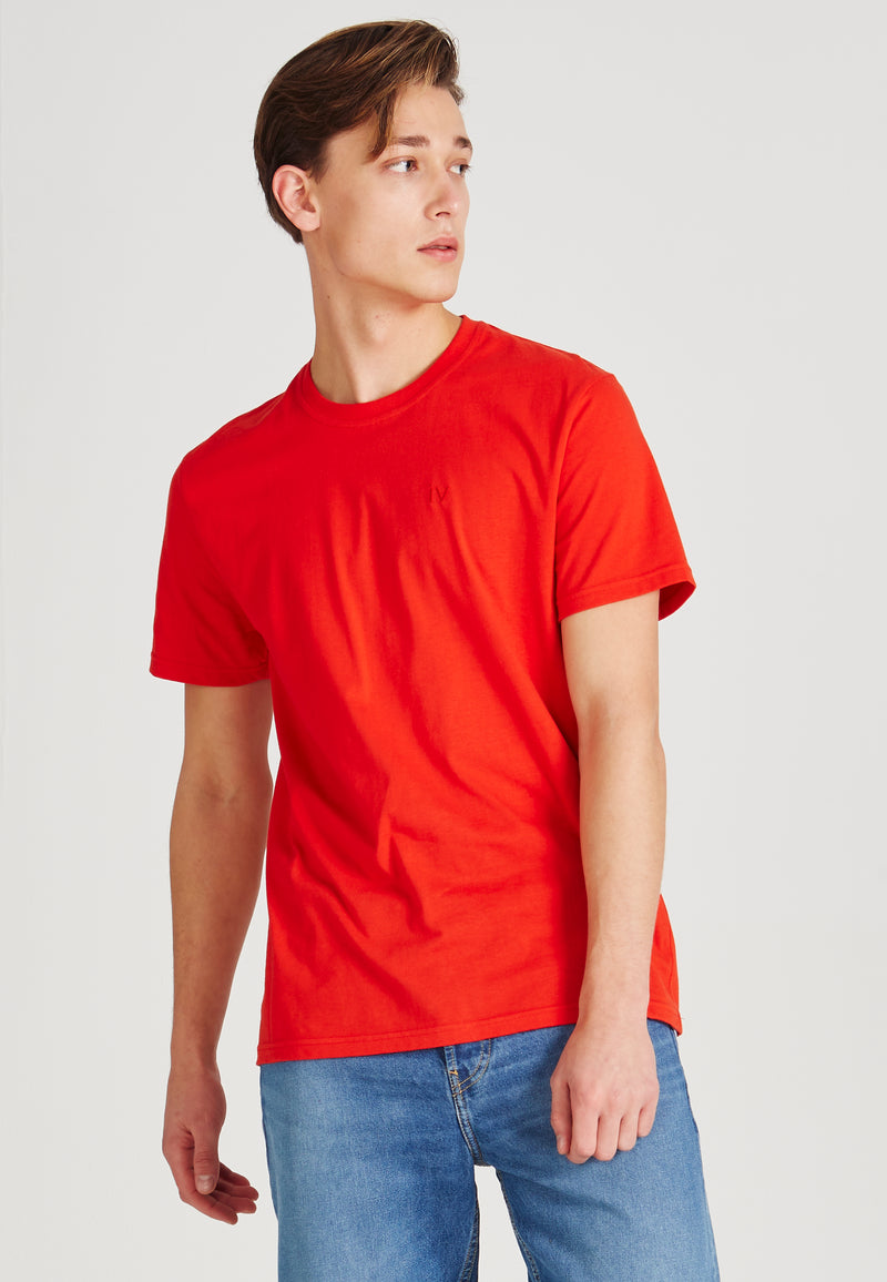 Givn Berlin T-Shirt COLBY (iv) aus Bio-Baumwolle T-Shirt Lava Red