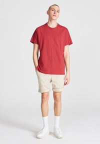 Organic Cotton T-shirt FRANK - Brick Red