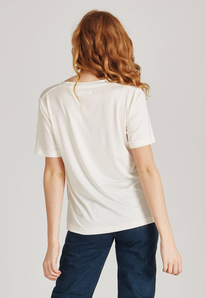Givn Berlin T-Shirt JANE aus TENCEL™ Lyocell T-Shirt White (Tencel)