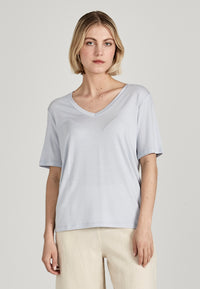 Givn Berlin T-Shirt JANE aus TENCEL™ Lyocell T-Shirt Misty Blue (Tencel)