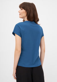 Givn Berlin T-Shirt LAILA aus Bio-Baumwolle T-Shirt Ocean Blue