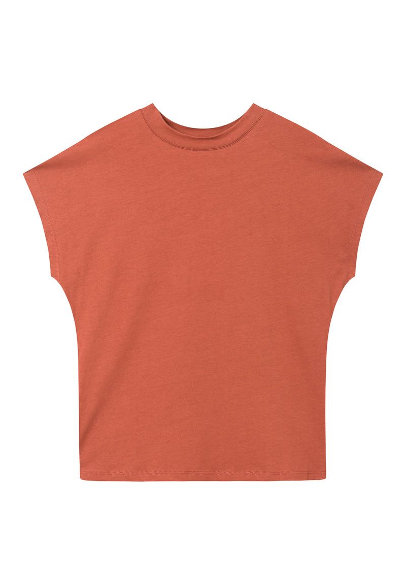 Givn Berlin T-Shirt LAILA aus Bio-Baumwolle T-Shirt Terracotta