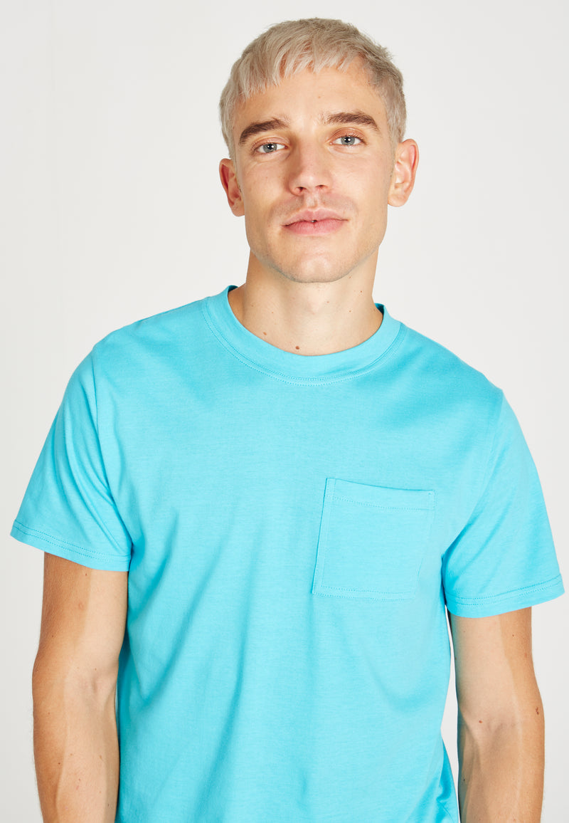 Givn Berlin T-Shirt NATE aus Bio-Baumwolle T-Shirt Scuba Blue