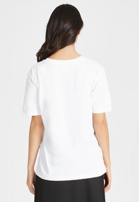 Givn Berlin T-Shitr MASHA (Rose)  aus Bio-Baumwolle T-Shirt White