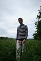 Givn Berlin Strickpullover TIAGO aus Bio-Baumwolle Sweater Midnight Blue / White (Stripes)