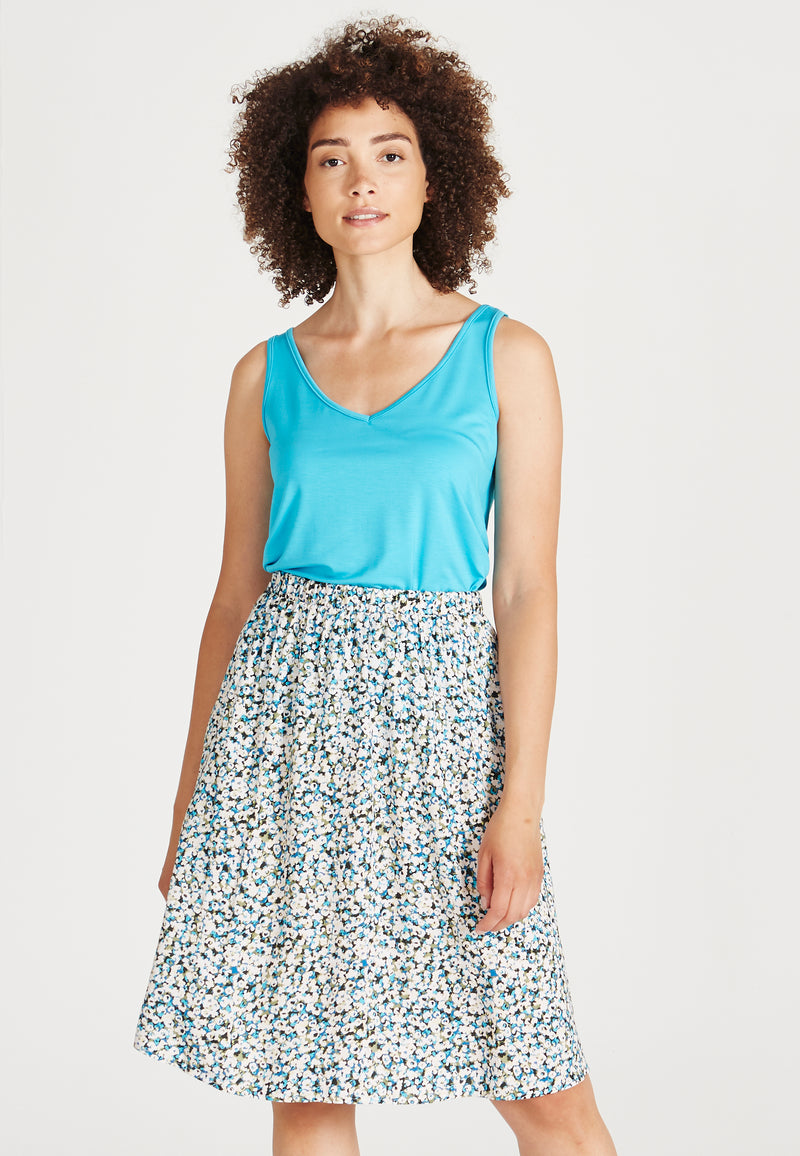 Givn Berlin Top VICTORIA aus TENCEL™ Lyocell Top Scuba Blue (Tencel)