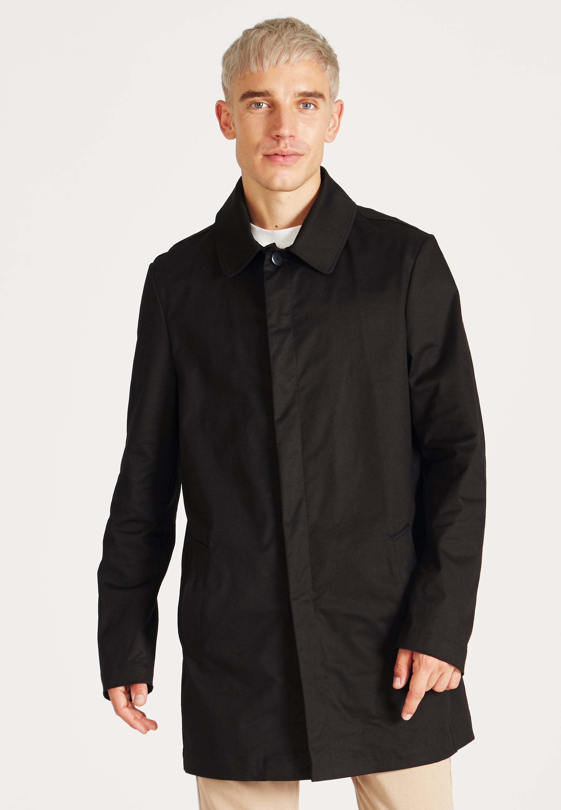 Black trench jacket online