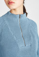 Givn Berlin Troyer-Strickpullover TEKLA aus Bio-Baumwolle Sweater Arctic Blue