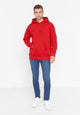 Givn Berlin Unisex-Hoodie COLIN aus Bio-Baumwolle Sweater Lava Red