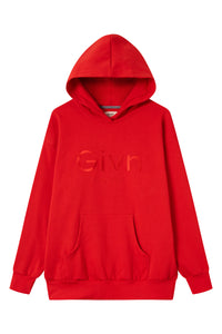 Givn Berlin Unisex-Hoodie COLIN aus Bio-Baumwolle Sweater Lava Red