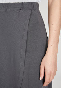 Givn Berlin Wickelrock ANTONIA aus TENCEL™ Lyocell Skirt Shadow Grey (Tencel)