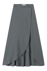 Givn Berlin Wickelrock ANTONIA aus TENCEL™ Lyocell Skirt Shadow Grey (Tencel)