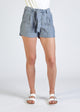 Linen shorts JESSICA in linen - Light Blue (Linen)